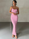 BLYTHE Backless Spaghetti Strap Maxi Dress