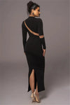 ZADIE Turtleneck Long Sleeve Maxi Dress