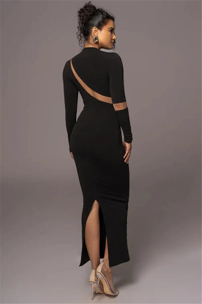 ZADIE Turtleneck Long Sleeve Maxi Dress