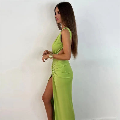 HEIDI Backless Maxi Bodycon Dress