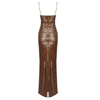 AVALON Spaghetti Strap Sequin Dress