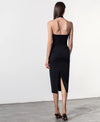 DIOR Backless Halter Midi Bandage Dress