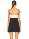 AIMEE Backless Crystal Diamonds Mini Dress